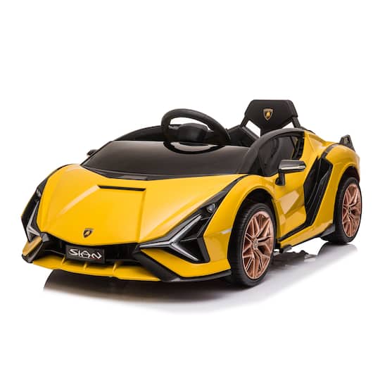 Best Ride On Cars&#x2122; Yellow 12V Lamborghini Sian